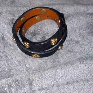 Stella & Dot adjustable leather bracelet